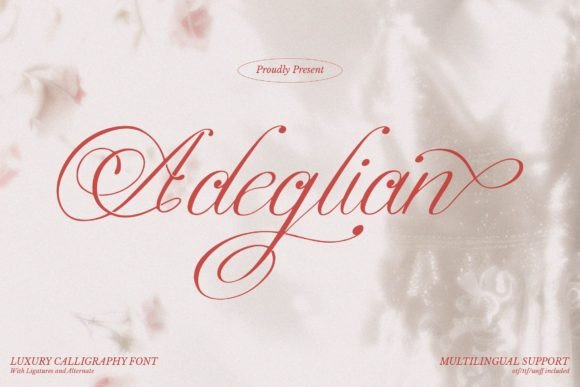 Adeglian: A Timeless Script Font for Modern Design