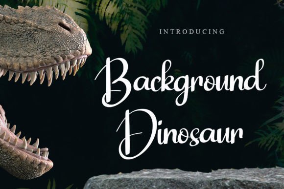 Background Dinosaur Font: A Unique Handwritten Style