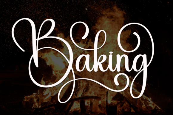 Baking: A Stylish Script Font for Elegant Design Needs