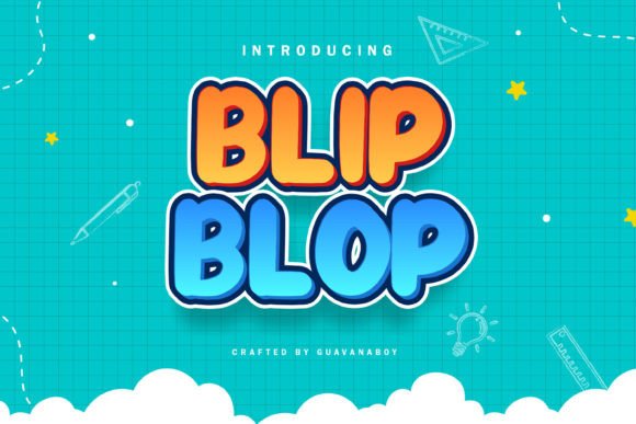 Blip Blop Font: A Playful Display Font for Creative Projects