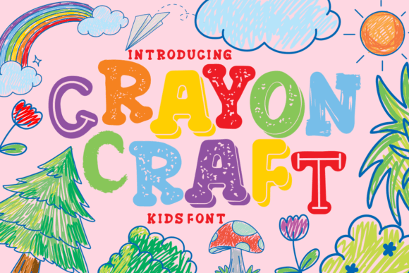 Crayon Craft: A Nostalgic Font for Creative Minds