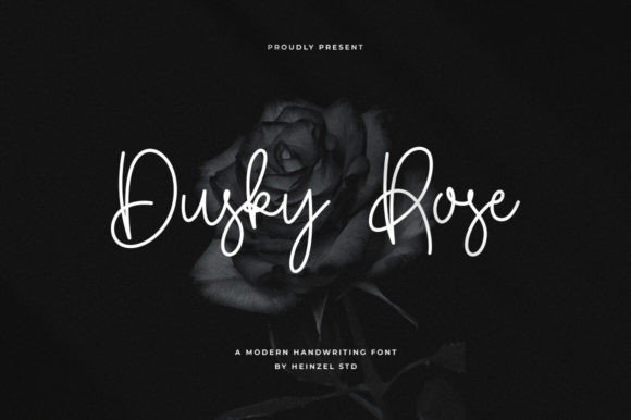 Dusky Rose: The Elegance of Handwritten Typography in Design