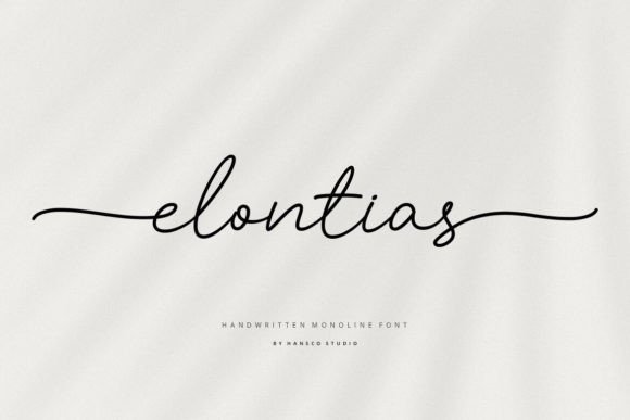 Elontias: A Feminine Handwritten Font for Modern Creative Projects
