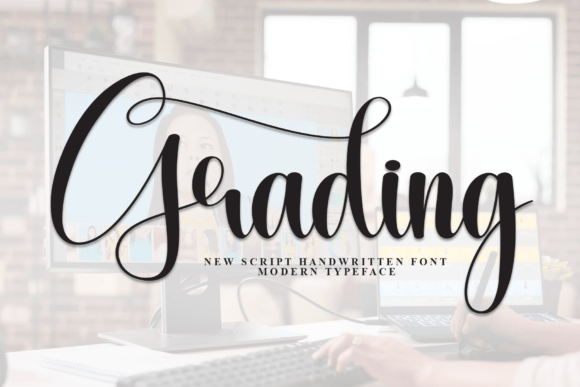 Grading: A Stylish Script Font for Modern Design
