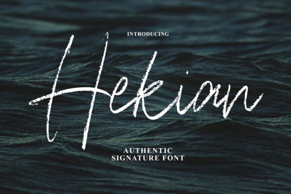 Hekian Signature Brush: A Versatile Handmade Calligraphy Style for Creative Design
