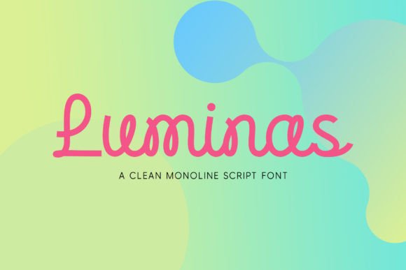 Luminas: A Modern Script Font for Creative Expression