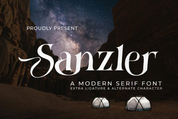 Sanzler: A Timeless Serif Font for Modern Luxury Design