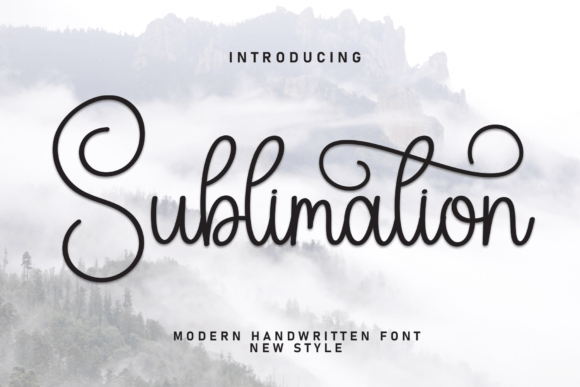 Sublimation: A Stylish Script Font for Elegant Design Projects