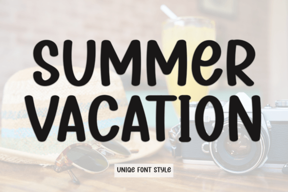 Summer Vacation: The Elegant Font for Memorable Designs