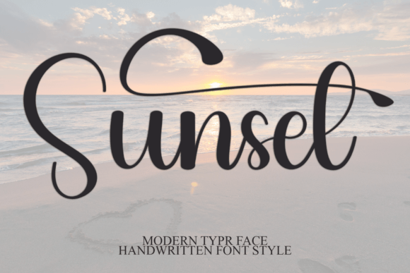 Sunset in Design: A Timeless Trend with a Handwritten Touch