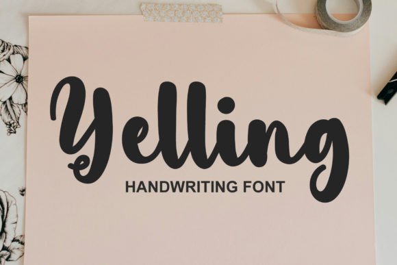 Yelling: A Script Font That Adds Elegance to Every Design